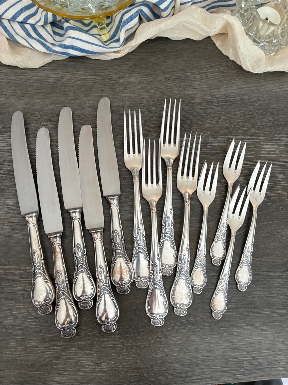 Vintage Solingen Rostfrie and Alpacca Versilbert Silverware 13 pieces
